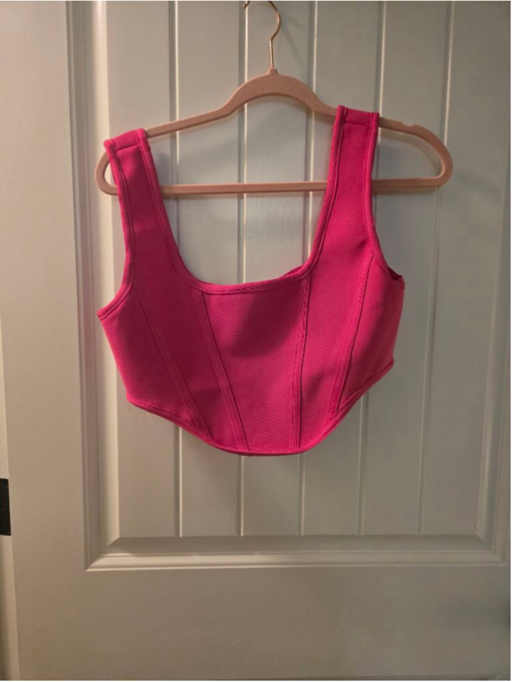 Women's Unbranded Fuchsia Bandage Crop Top Size L